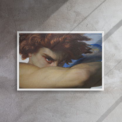 Gallery-Grade Framed Floating Effect Artwork: 'L'Ange Dechu x Alexandre Cabanel'