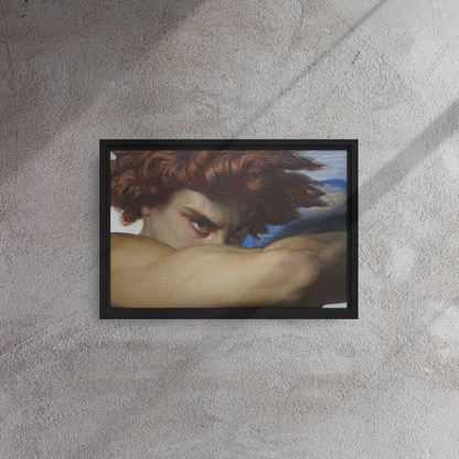 Gallery-Grade Framed Floating Effect Artwork: 'L'Ange Dechu x Alexandre Cabanel'