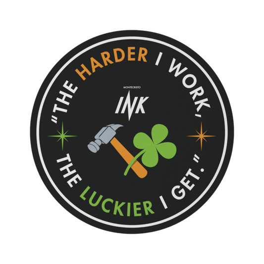 "The Lucky Worker" Round Rug: Embrace Good Luck