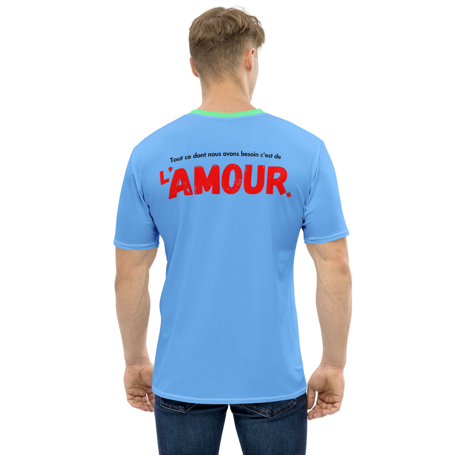 Men's LuxBlend Tailored Fit Tee with “AMOUR” motif