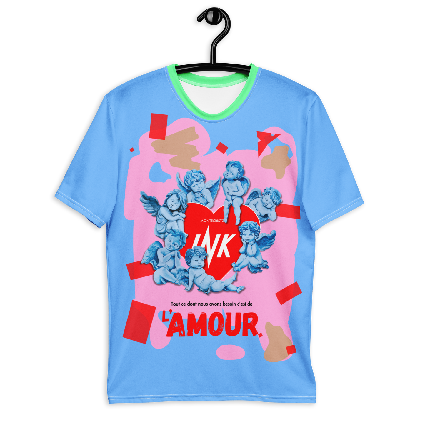 Men's LuxBlend Tailored Fit Tee with “AMOUR” motif