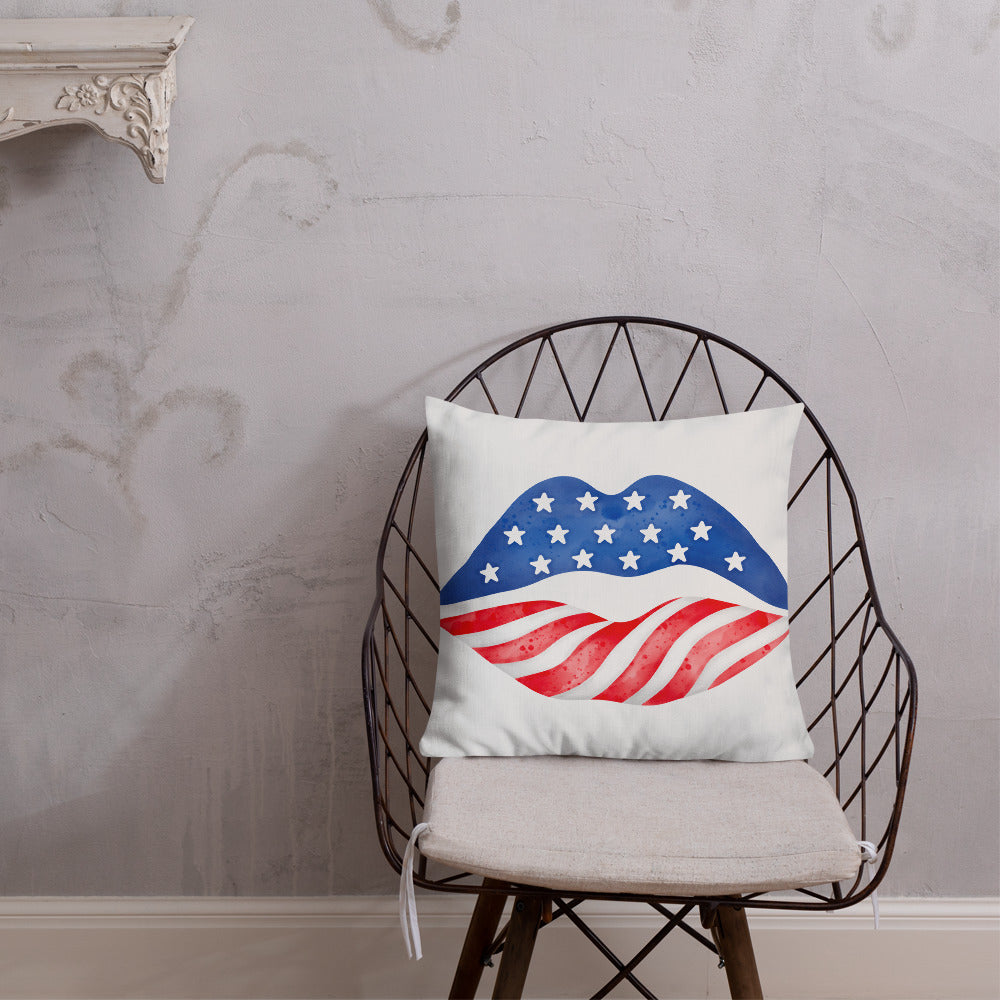 "United States Flag" Premium Pillow