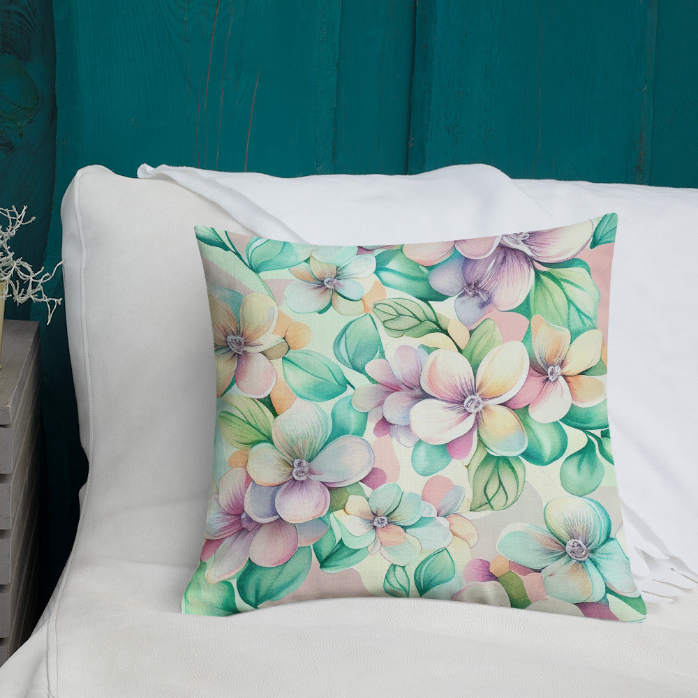 "Blooming Dreamscape" Premium Pillow