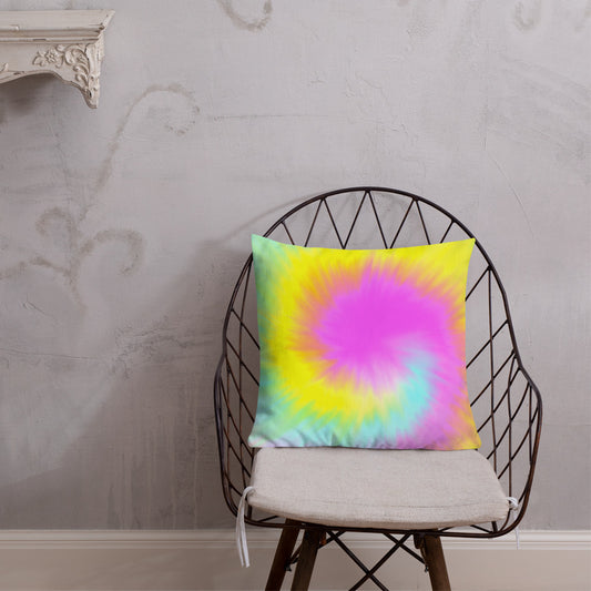 "Tie-Dye Harmony" Premium Pillow