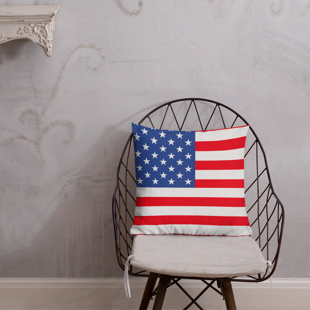 "United States Flag" Premium Pillow