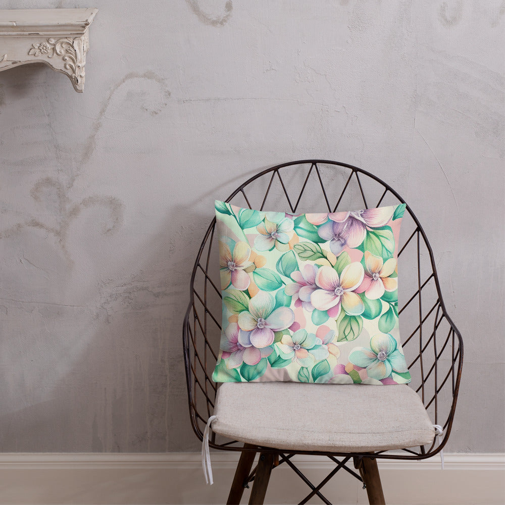 "Blooming Dreamscape" Premium Pillow