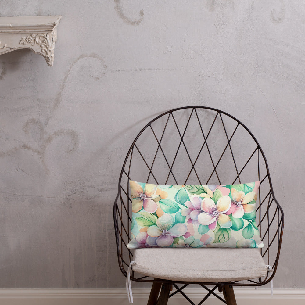 "Blooming Dreamscape" Premium Pillow