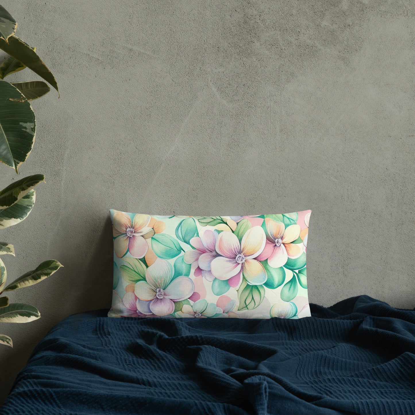 "Blooming Dreamscape" Premium Pillow