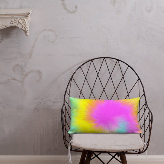 "Tie-Dye Harmony" Premium Pillow