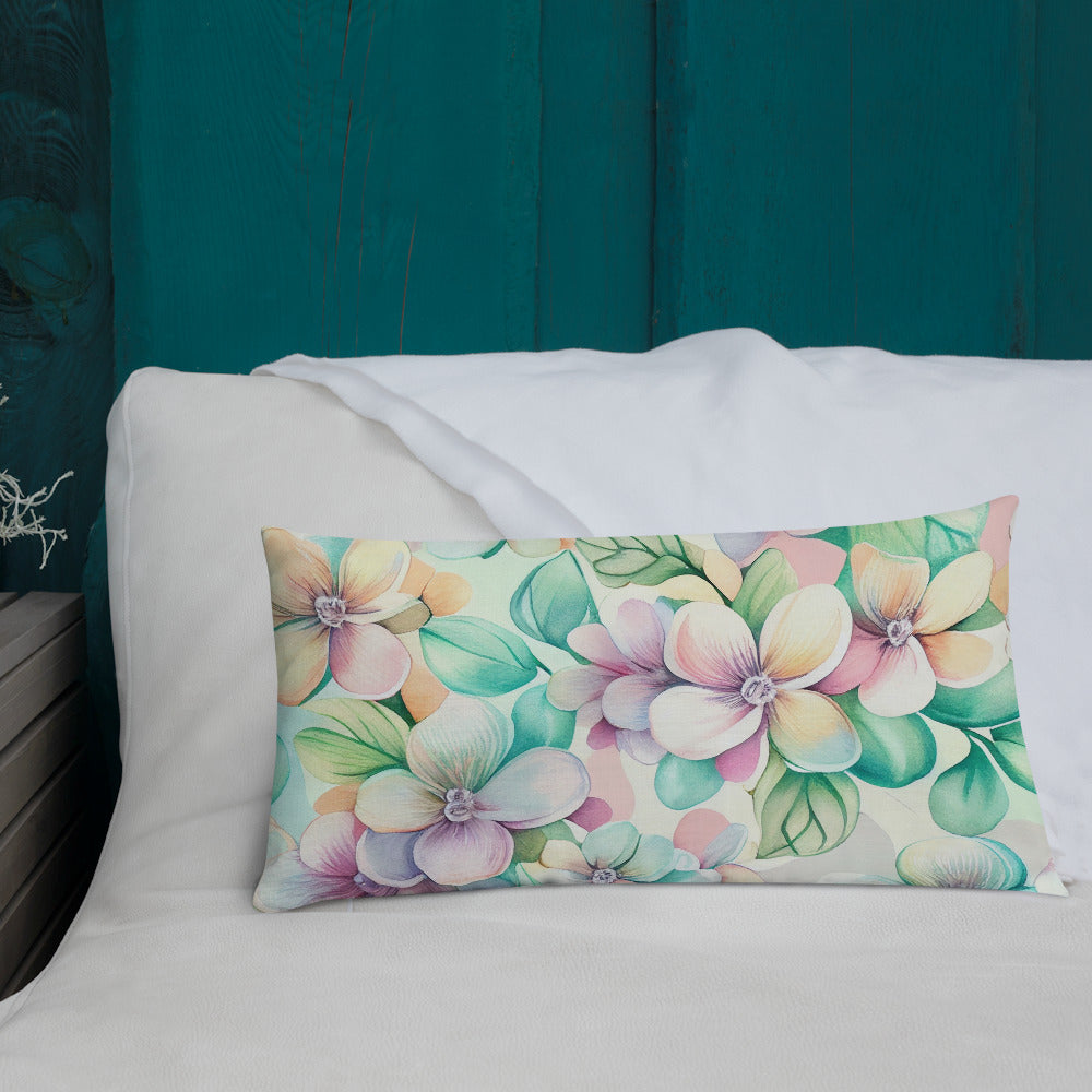 "Blooming Dreamscape" Premium Pillow