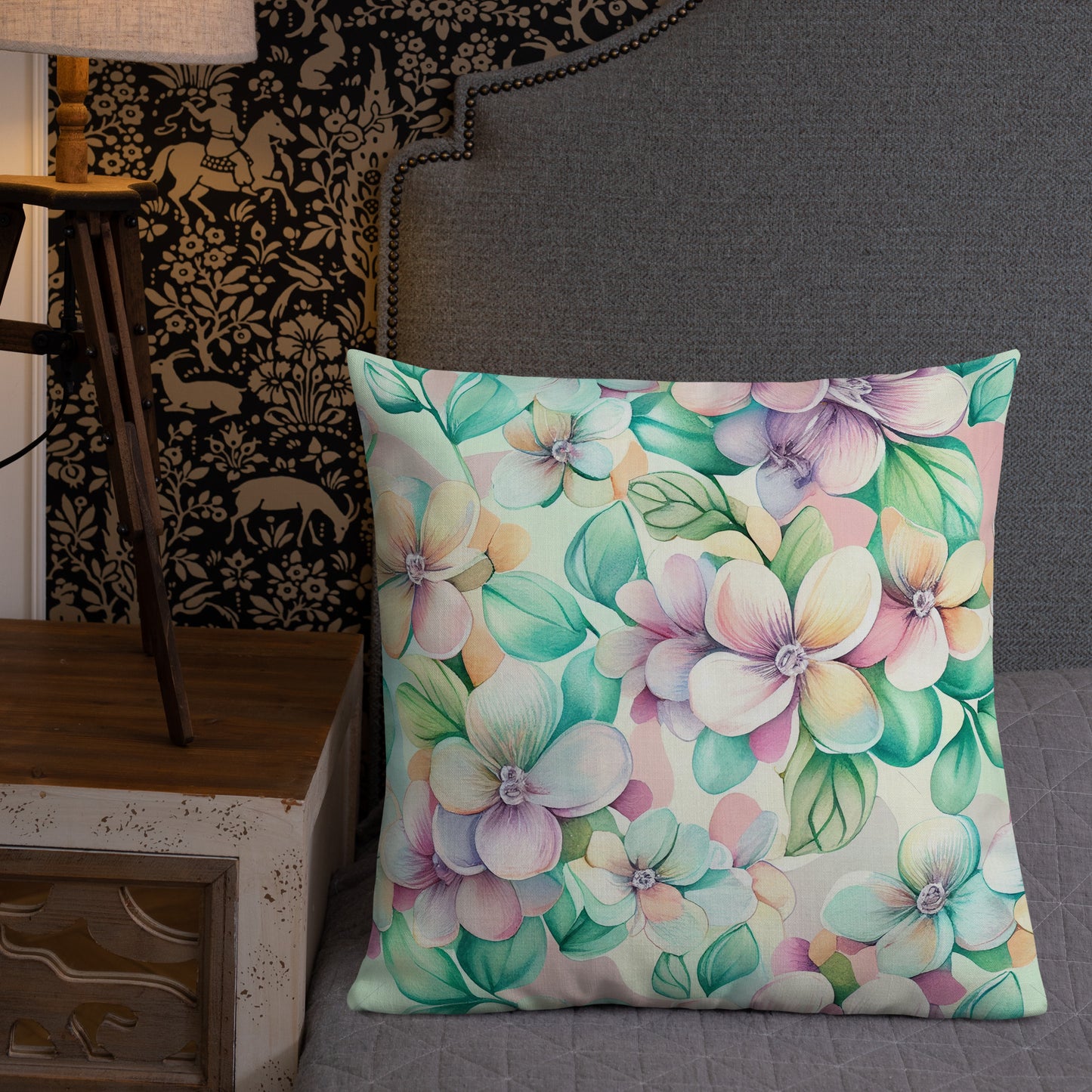 "Blooming Dreamscape" Premium Pillow