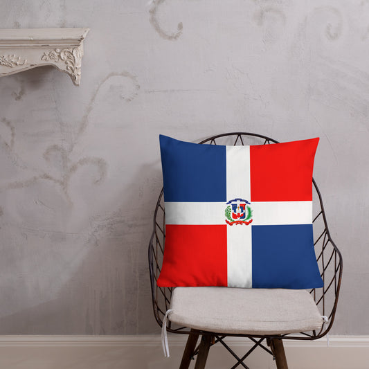 "Dominican Republic Flag" Premium Pillow