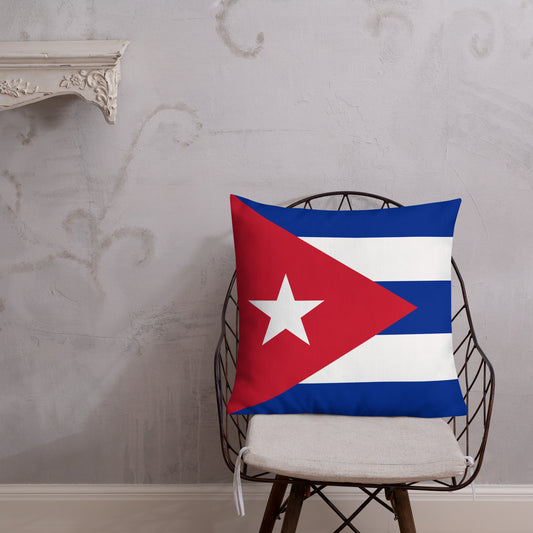 "Cuba Flag" Premium Pillow