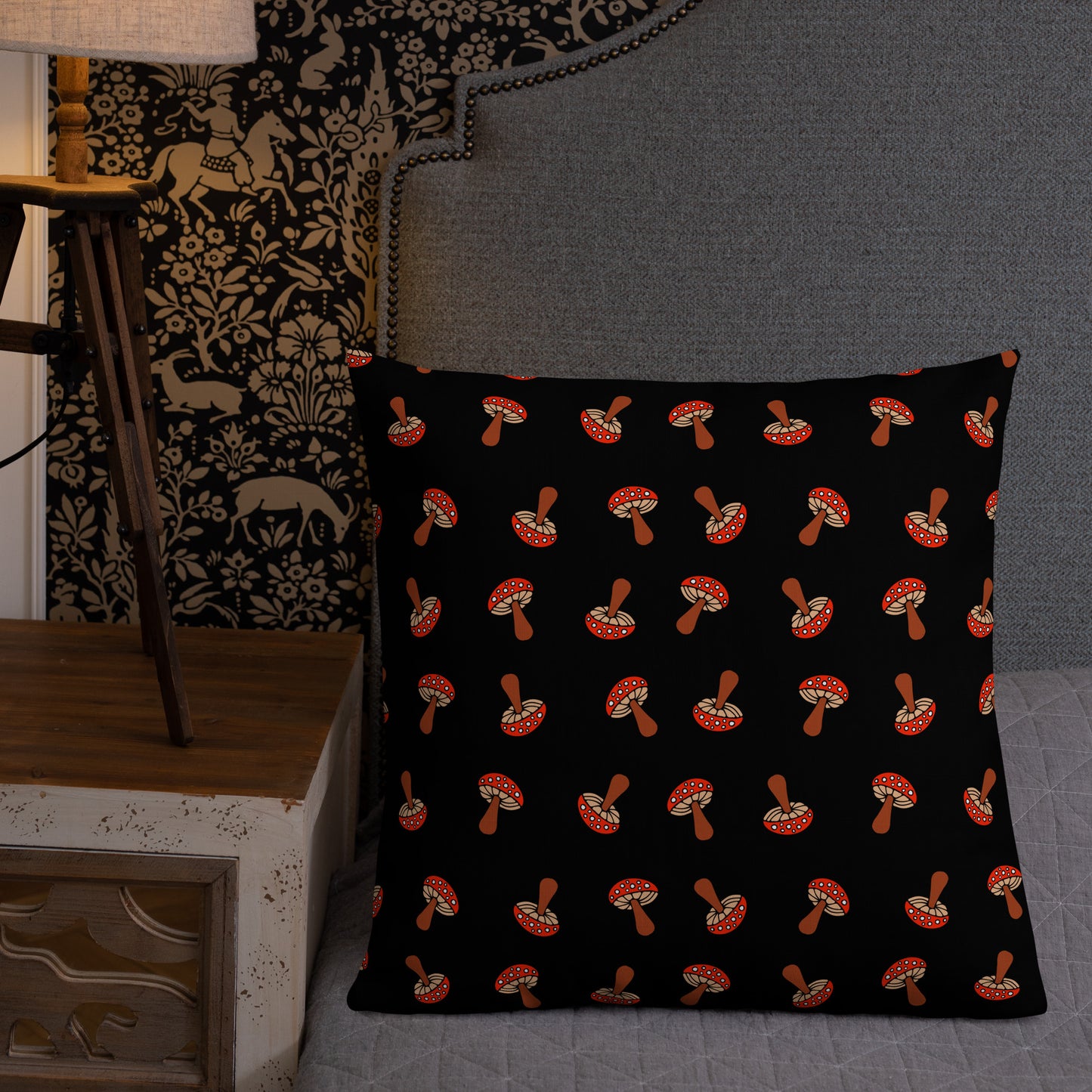 "Mushroom Rain" Premium Pillow