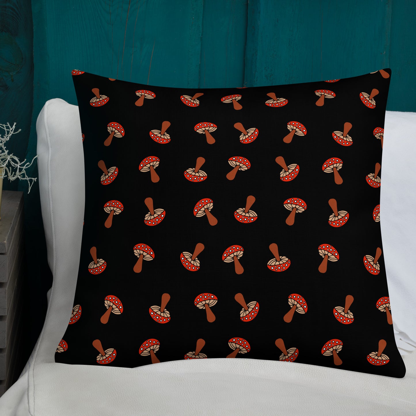 "Mushroom Rain" Premium Pillow