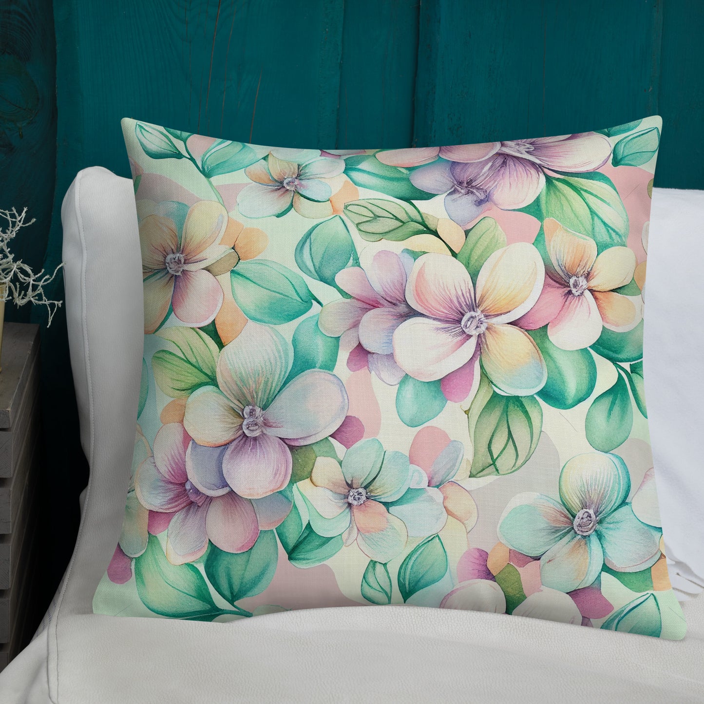 "Blooming Dreamscape" Premium Pillow