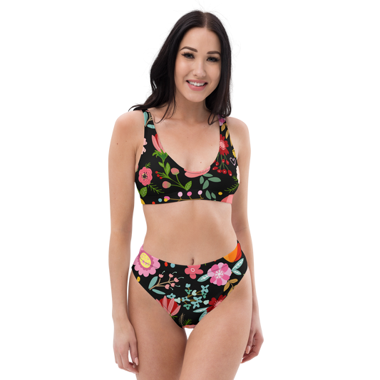 High-Waisted Bikini made from Recycled Materials