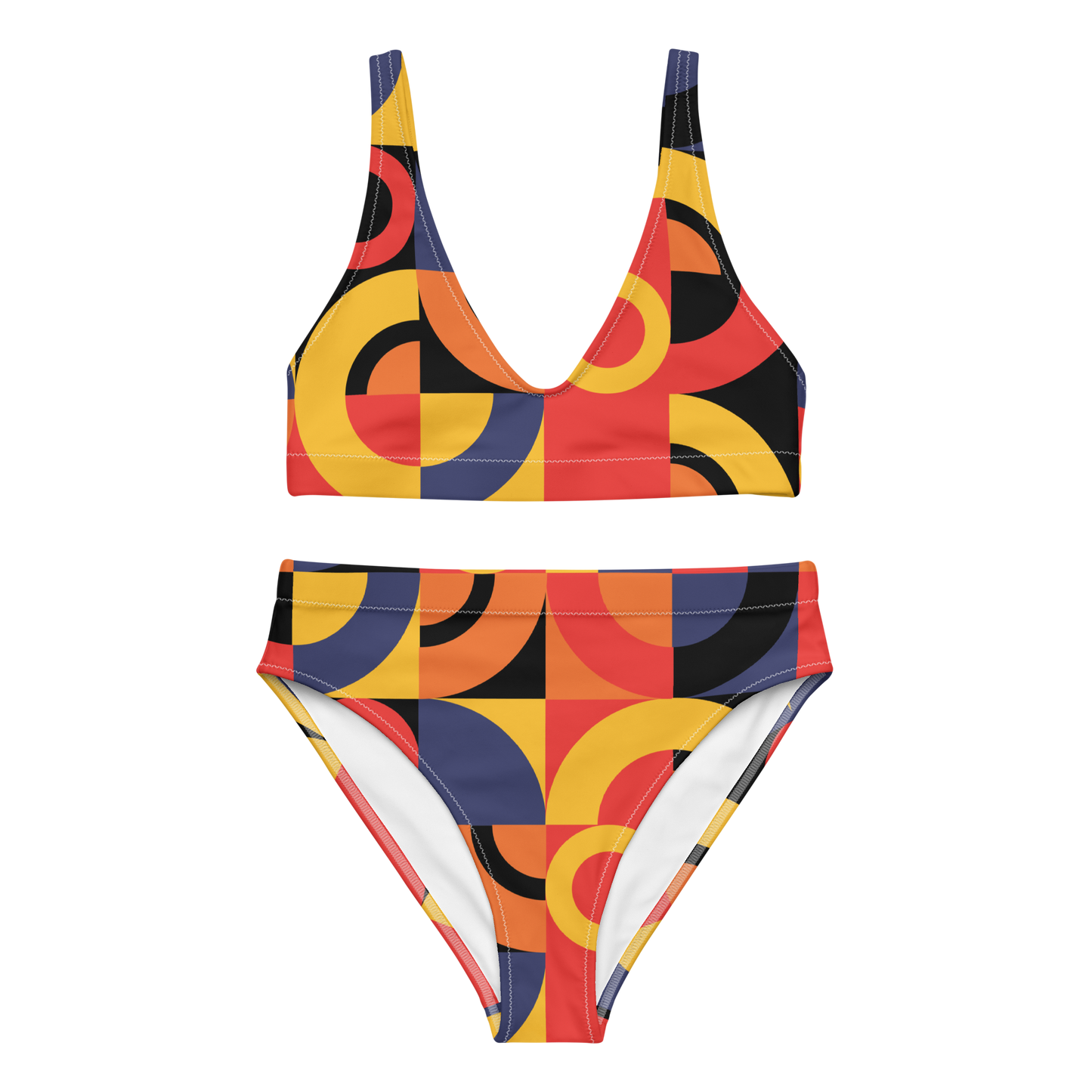 High-Waisted Bikini made from Recycled Materials