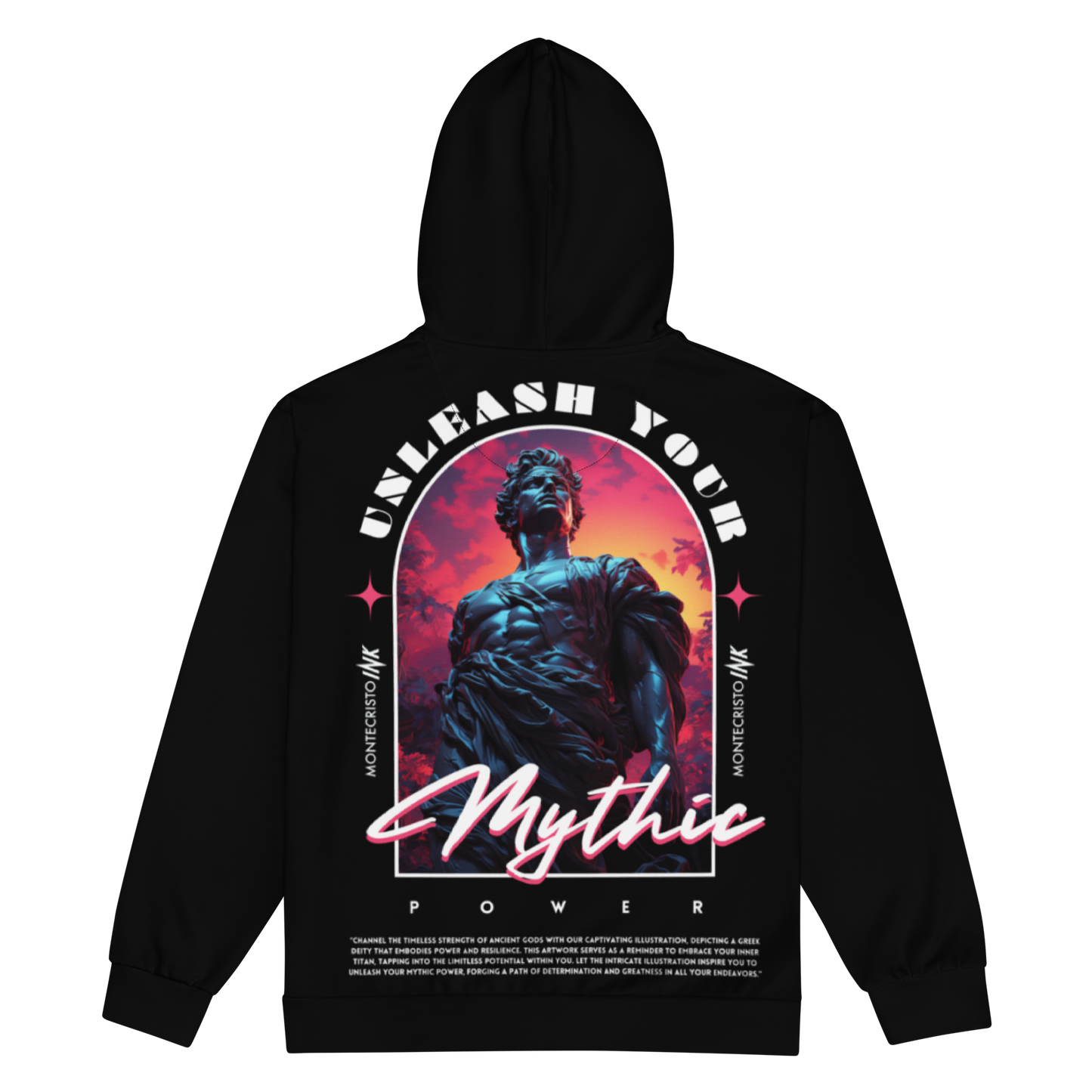 "Mythic Power" Iconic zip hoodie