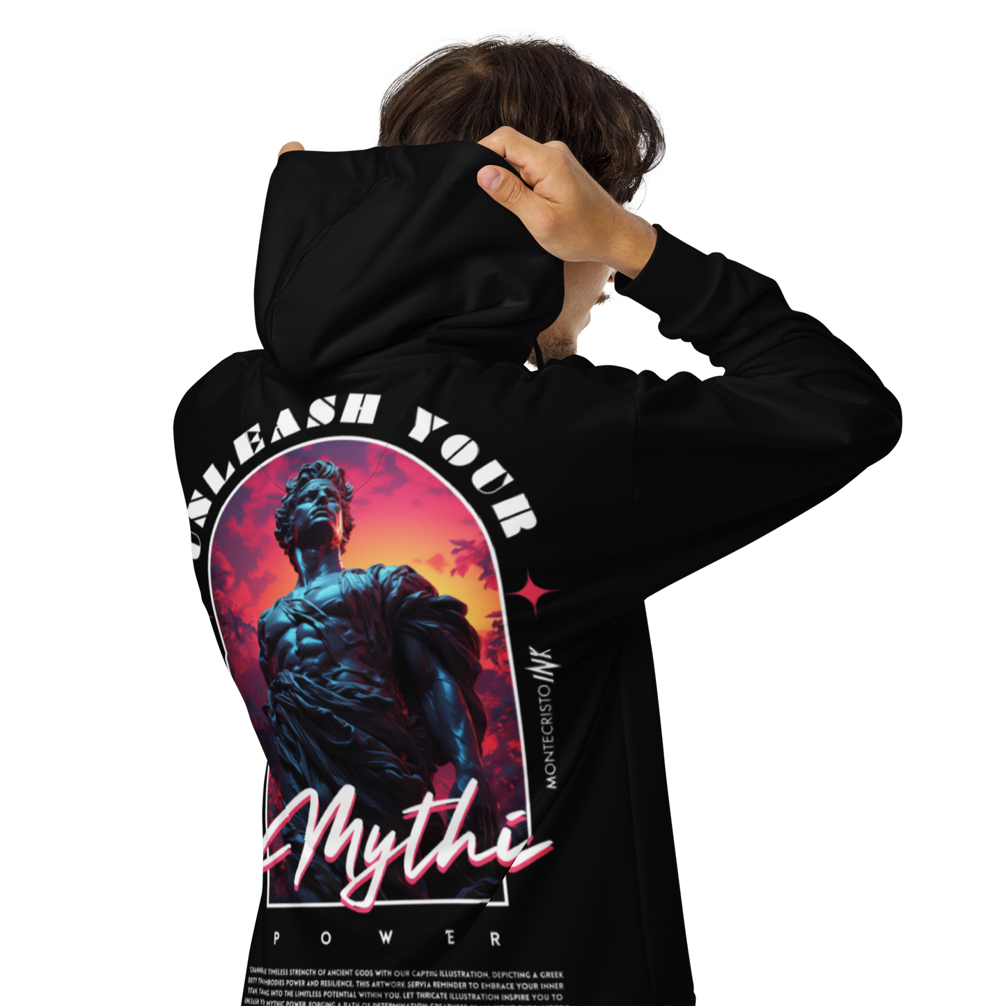 "Mythic Power" Iconic zip hoodie