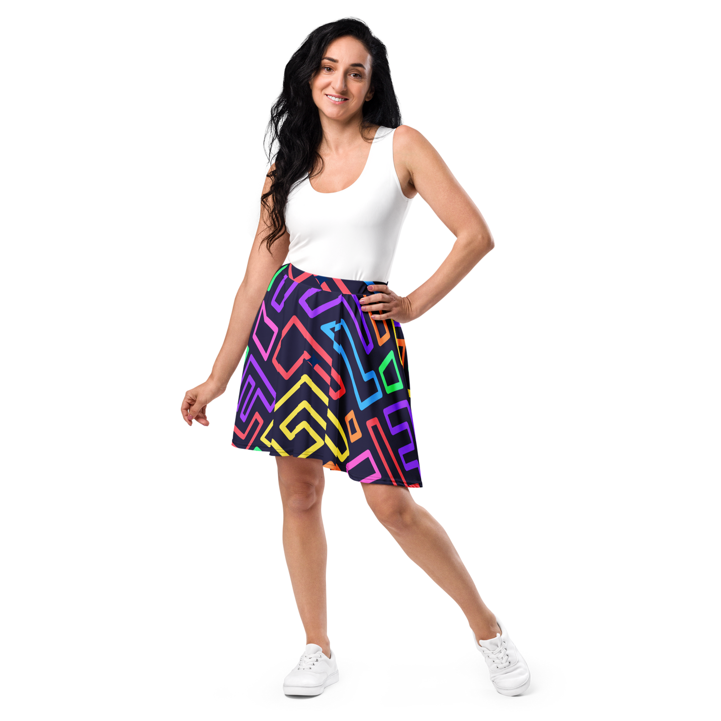 Chic Harmony Skater Skirt