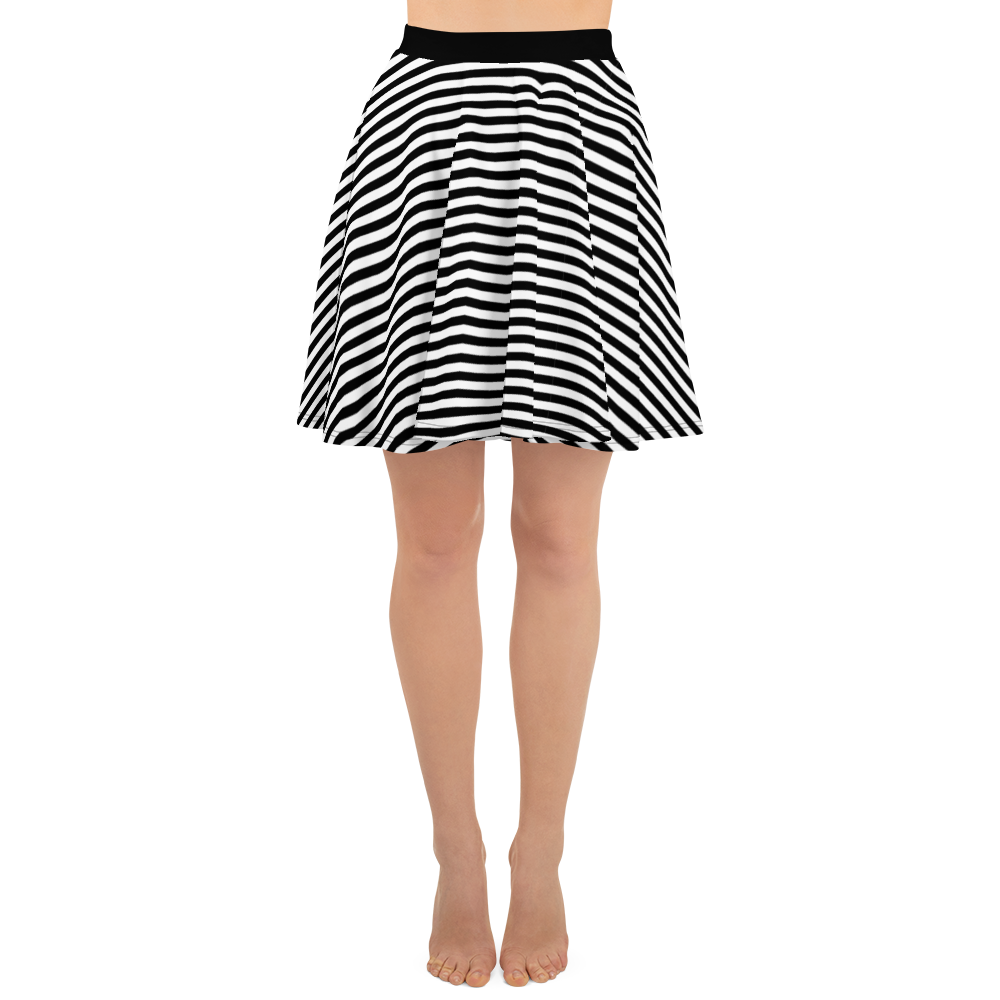 Striped Chic Harmony Skater Skirt