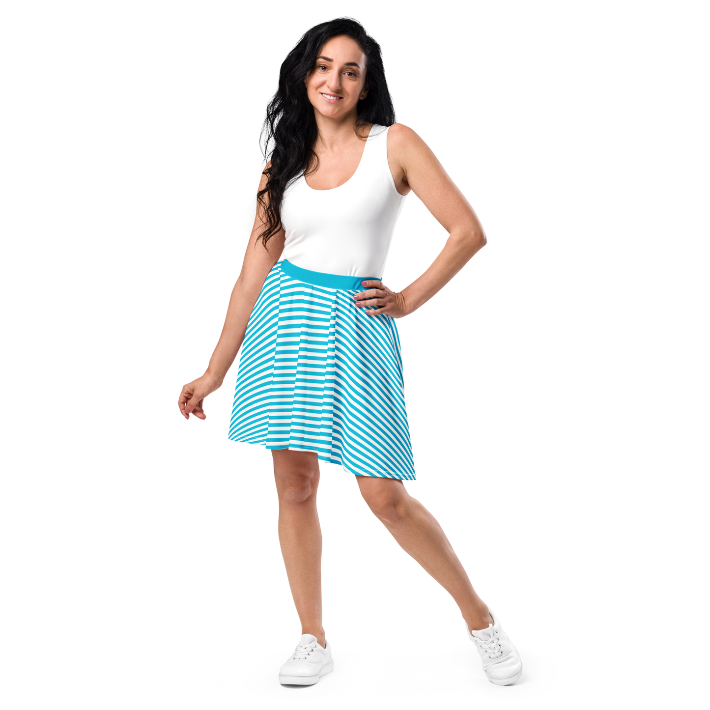 Striped Chic Harmony Skater Skirt