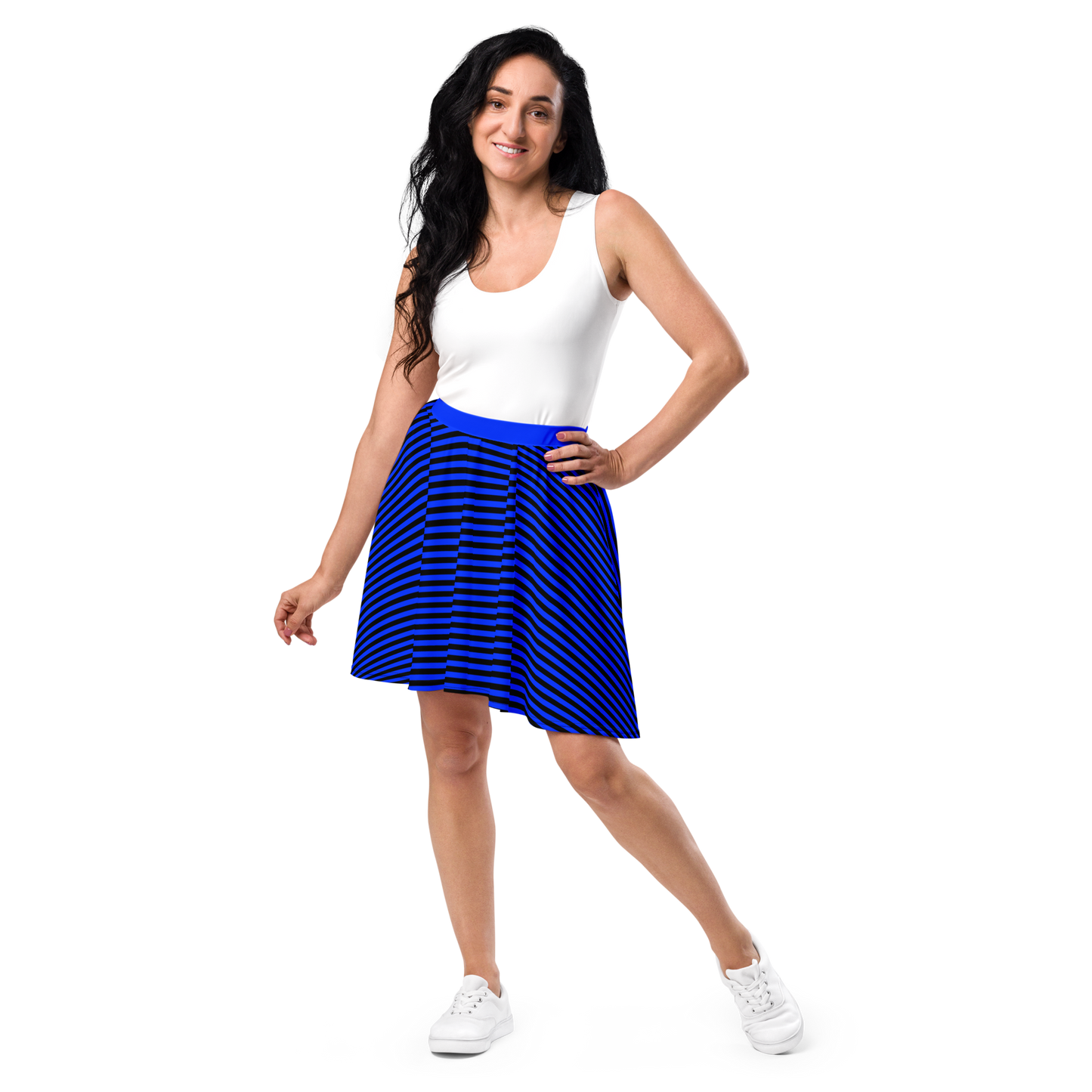 Striped Chic Harmony Skater Skirt