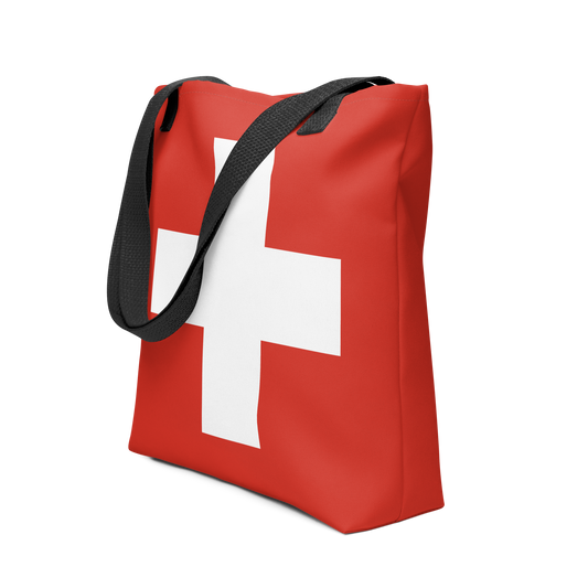 "Switzerland Flag" Essential Canvas Carryall