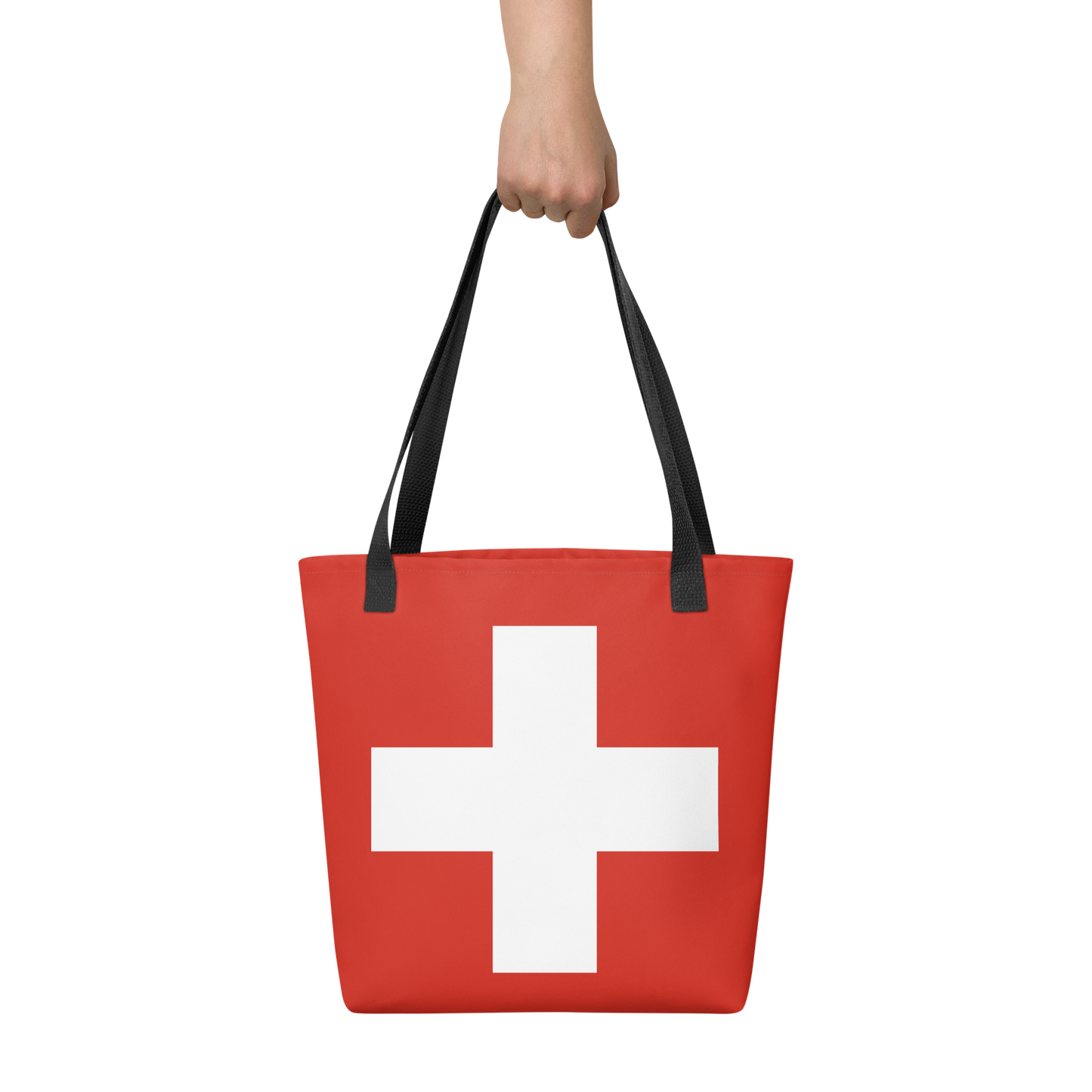 "Switzerland Flag" Essential Canvas Carryall