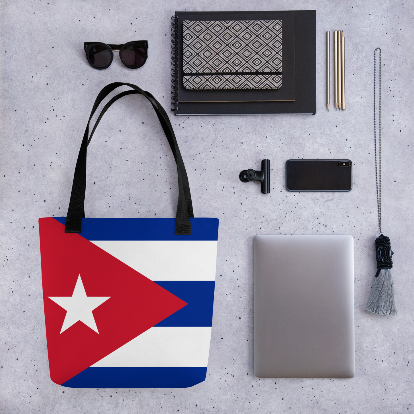 "Cuba Flag" Essential Canvas Carryall