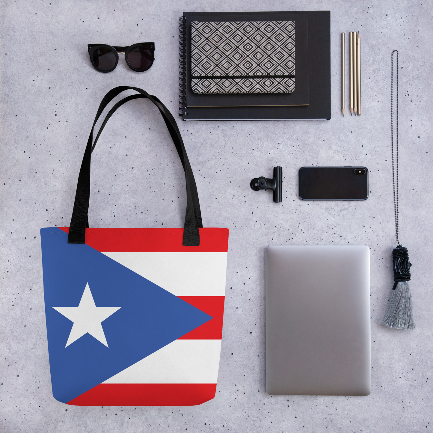 "Puerto Rico Flag" Essential Canvas Carryall