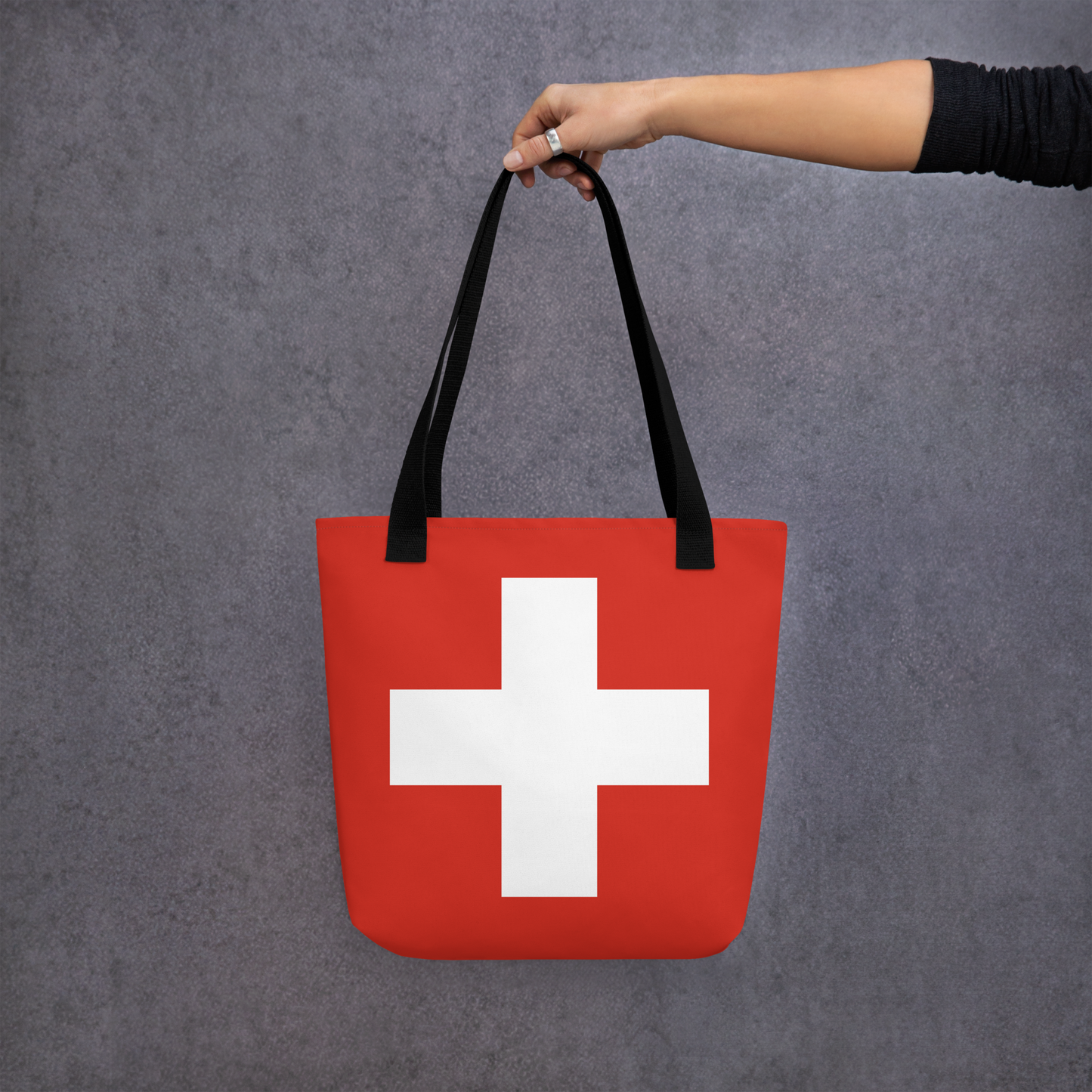 "Switzerland Flag" Essential Canvas Carryall