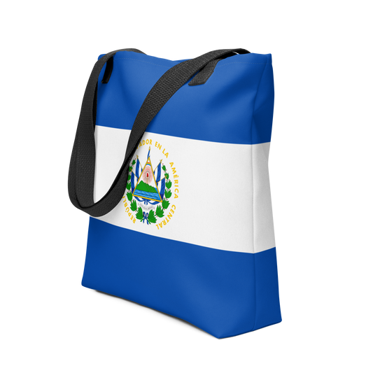 "El Salvador Flag" Essential Canvas Carryall