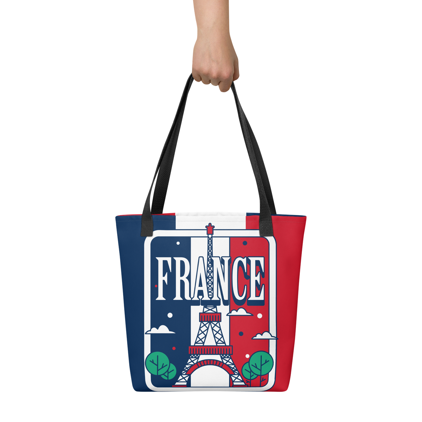 "France Flag" Essential Canvas Carryall