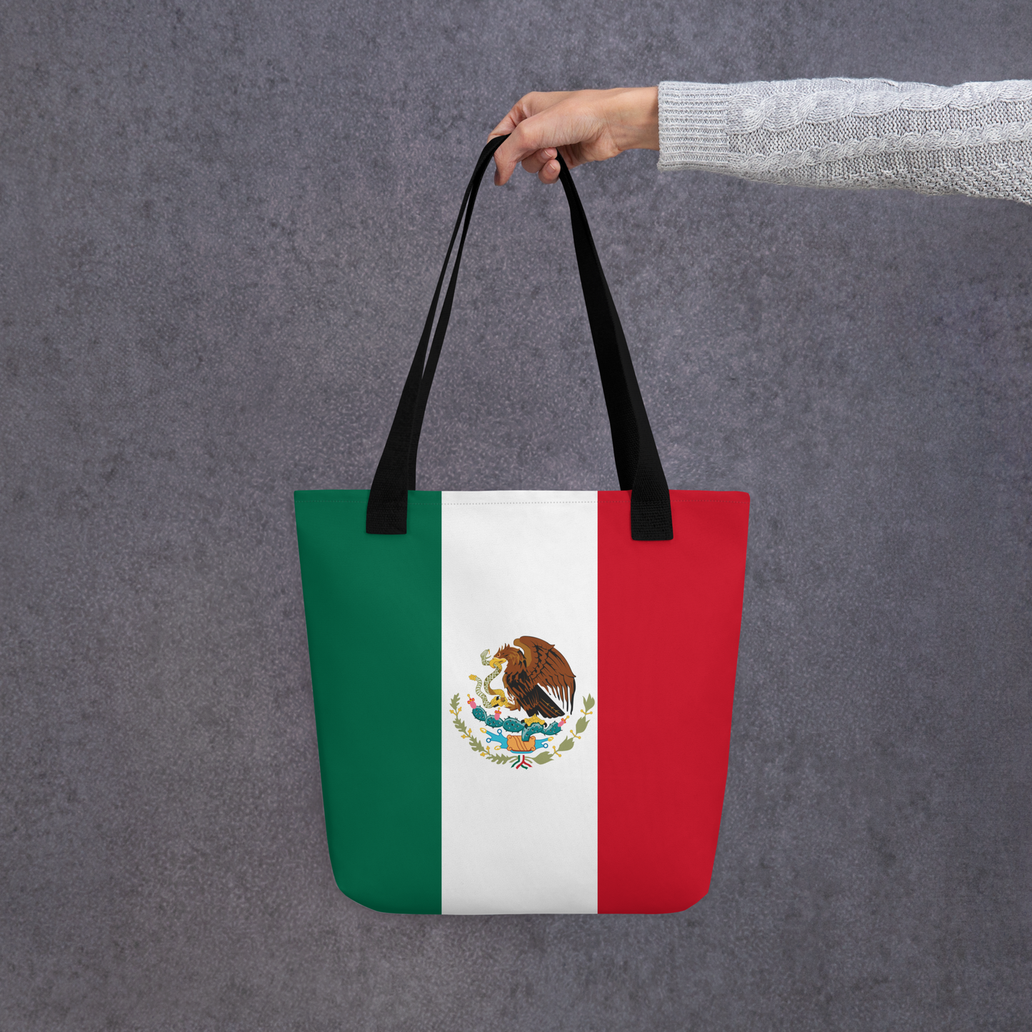 "Mexico Flag" Essential Canvas Carryall