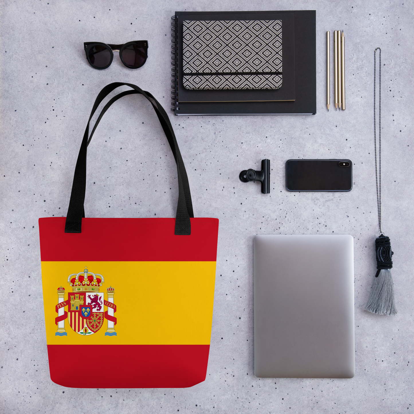 "Spain Flag" Essential Canvas Carryall