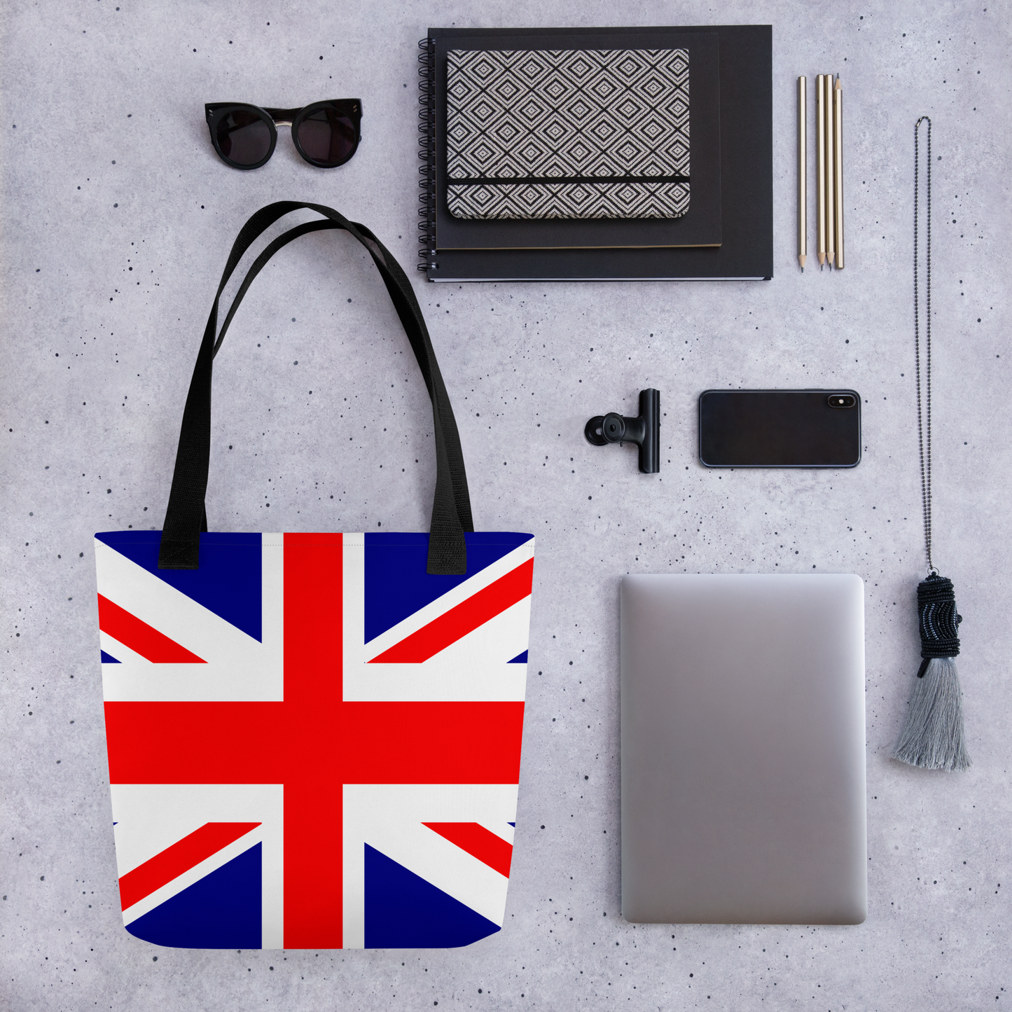 "Great Britain Flag" Essential Canvas Carryall