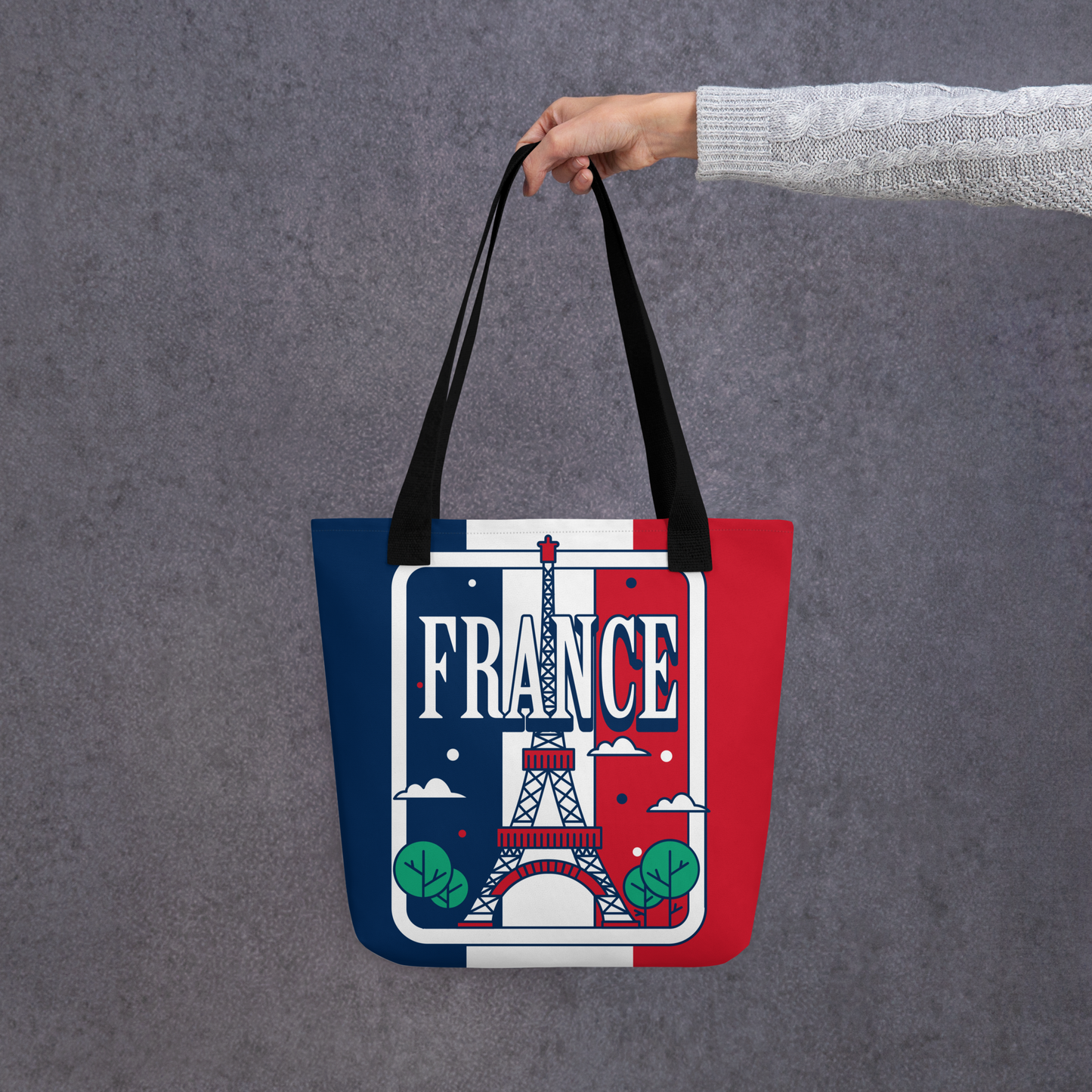 "France Flag" Essential Canvas Carryall