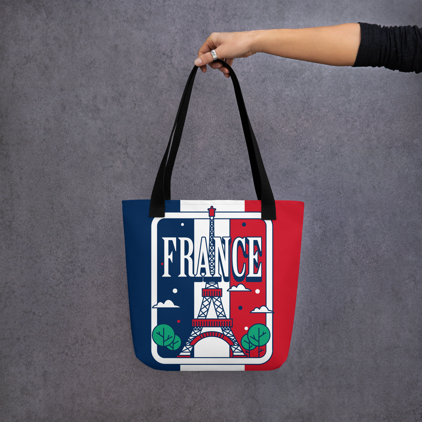 "France Flag" Essential Canvas Carryall