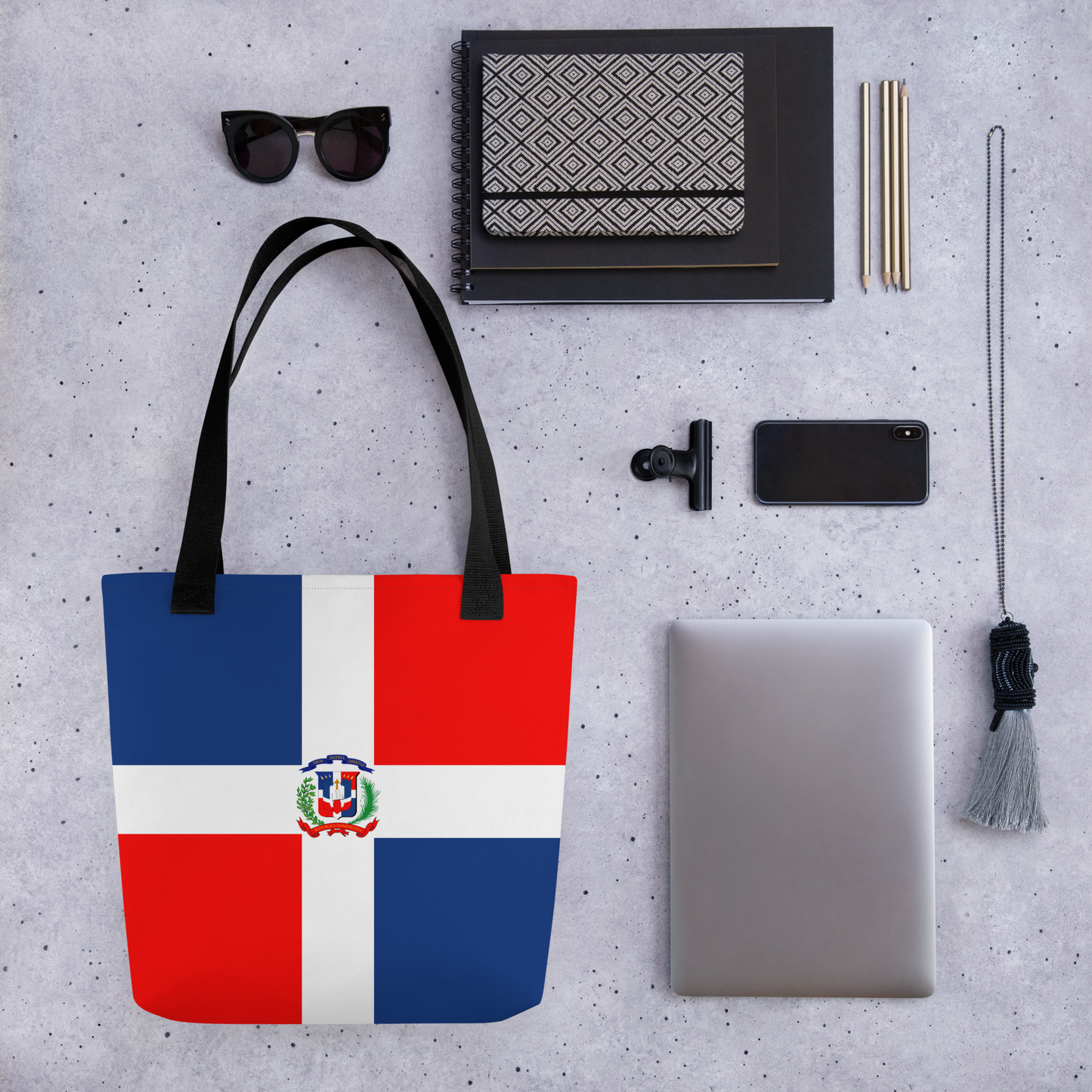 "Dominican Republic Flag" Essential Canvas Carryall