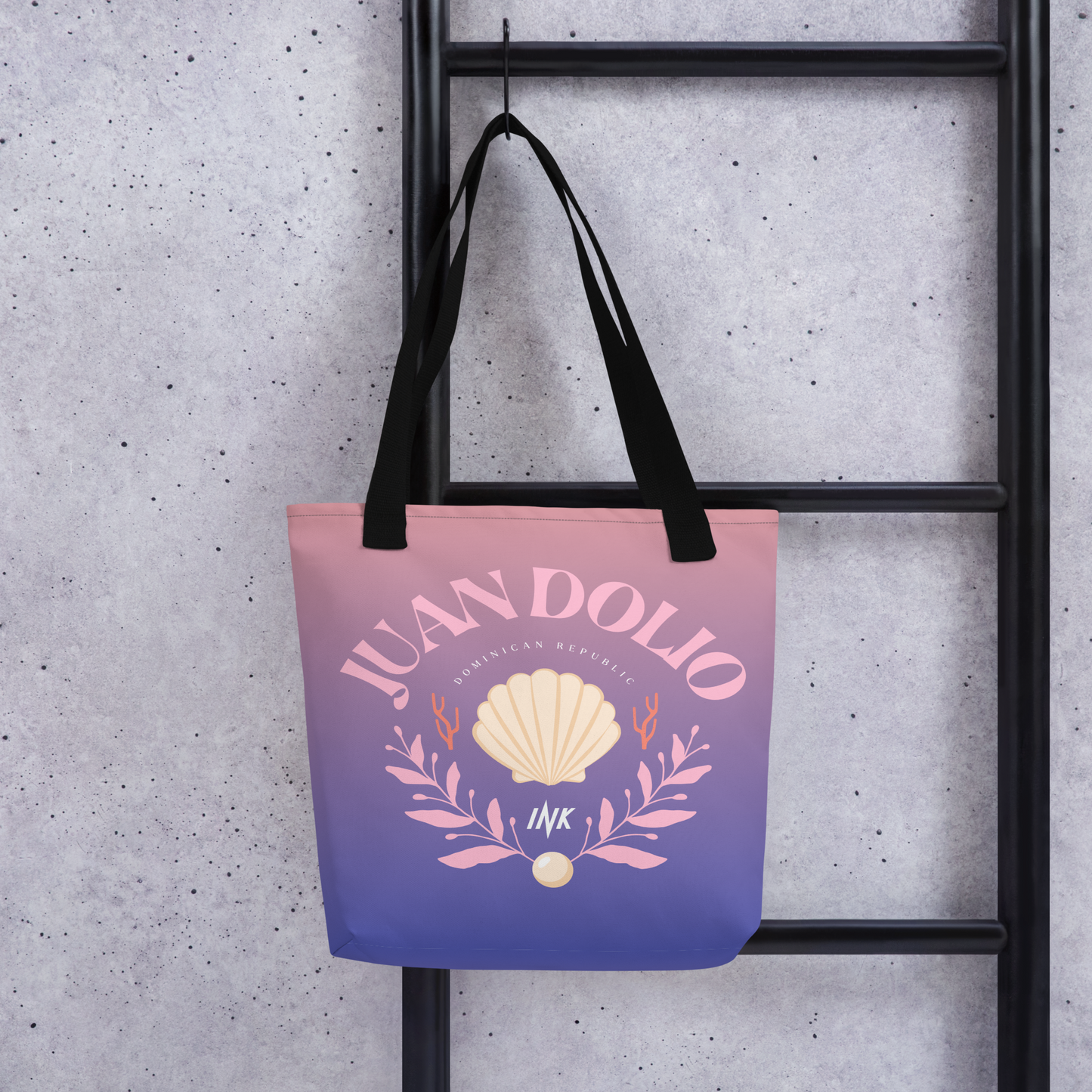 Essential Canvas Carryall with “Juan Dolio, Dominican Republic” motif