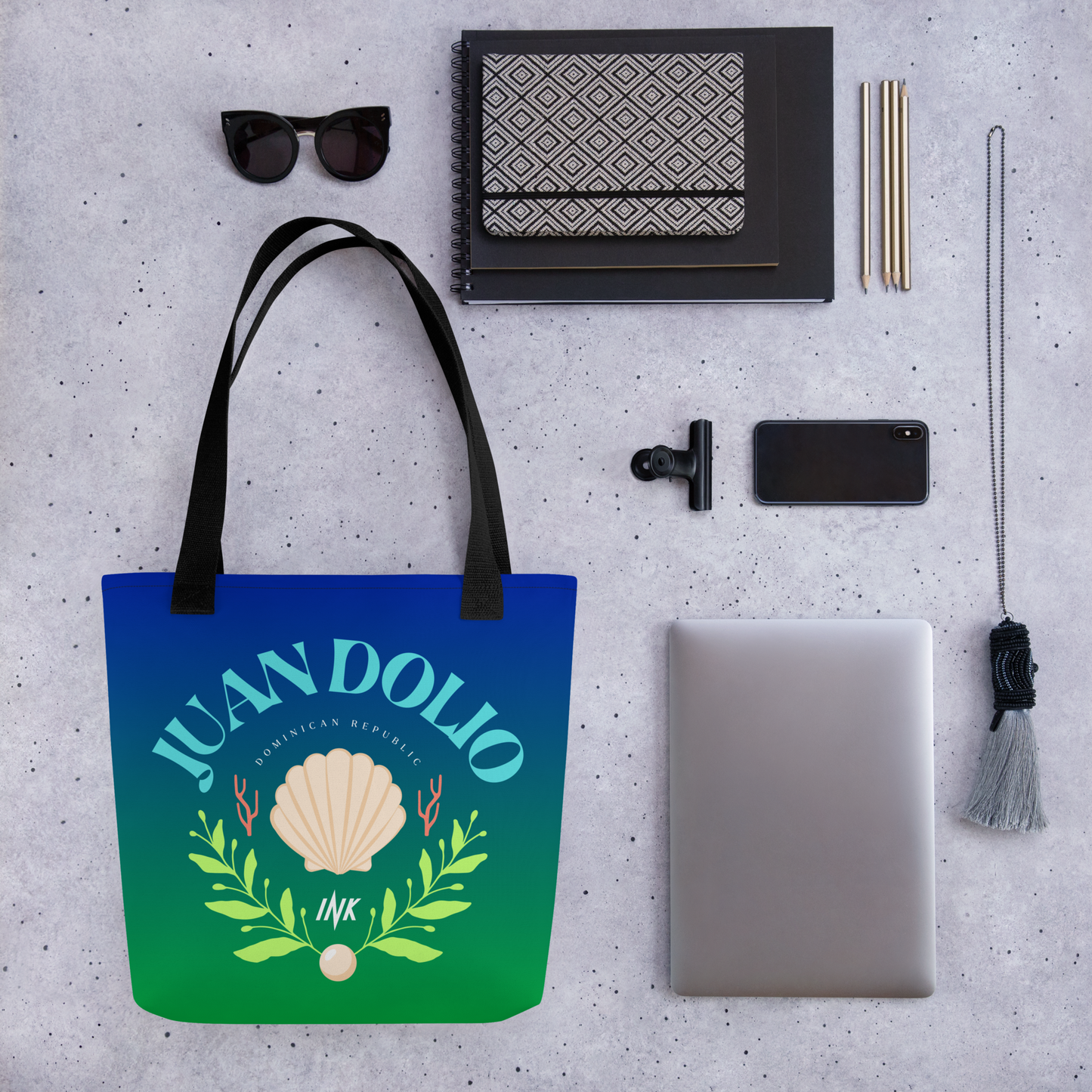 Essential Canvas Carryall with “Juan Dolio, Dominican Republic” motif