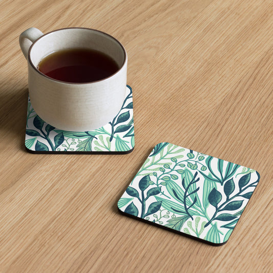 Home Essentials: High-Quality Cork-Back Coaster