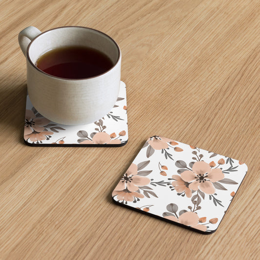 Home Essentials: High-Quality Cork-Back Coaster