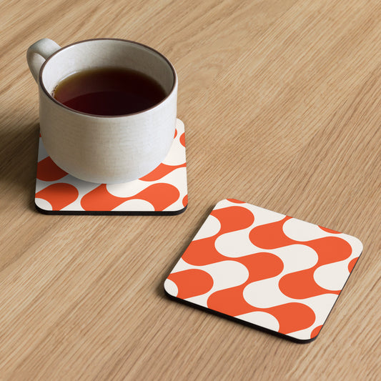 Home Essentials: High-Quality Cork-Back Coaster