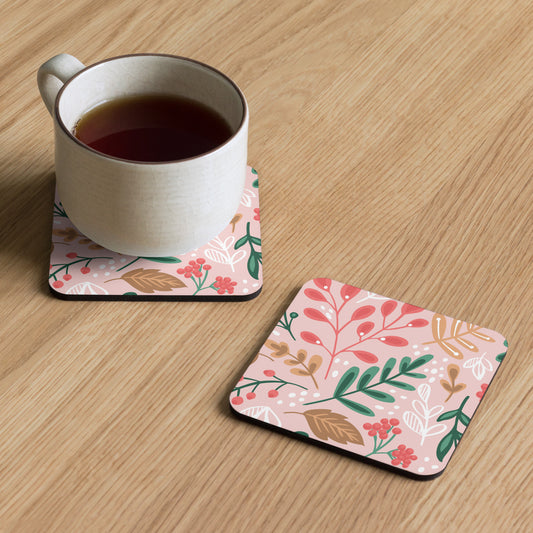 Home Essentials: High-Quality Cork-Back Coaster