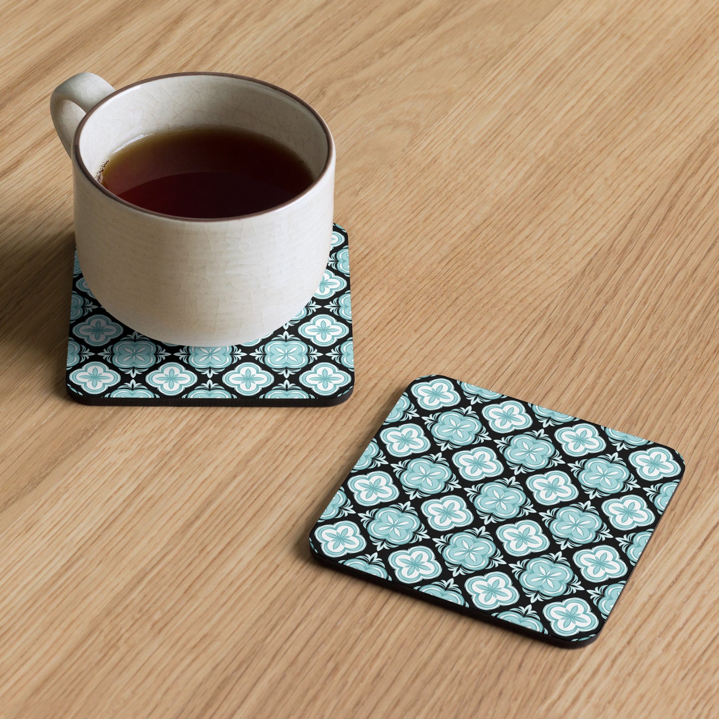 Home Essentials: High-Quality Cork-Back Coaster