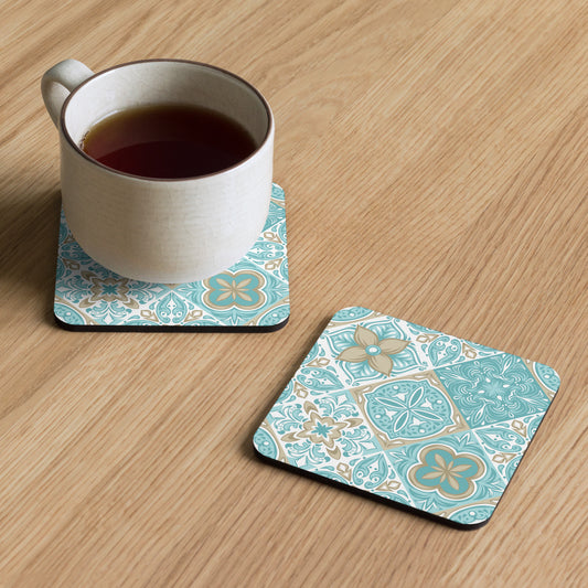 Home Essentials: High-Quality Cork-Back Coaster