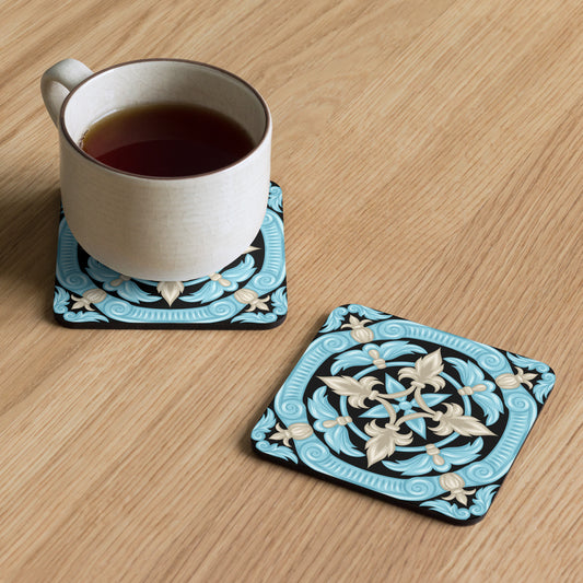 Home Essentials: High-Quality Cork-Back Coaster